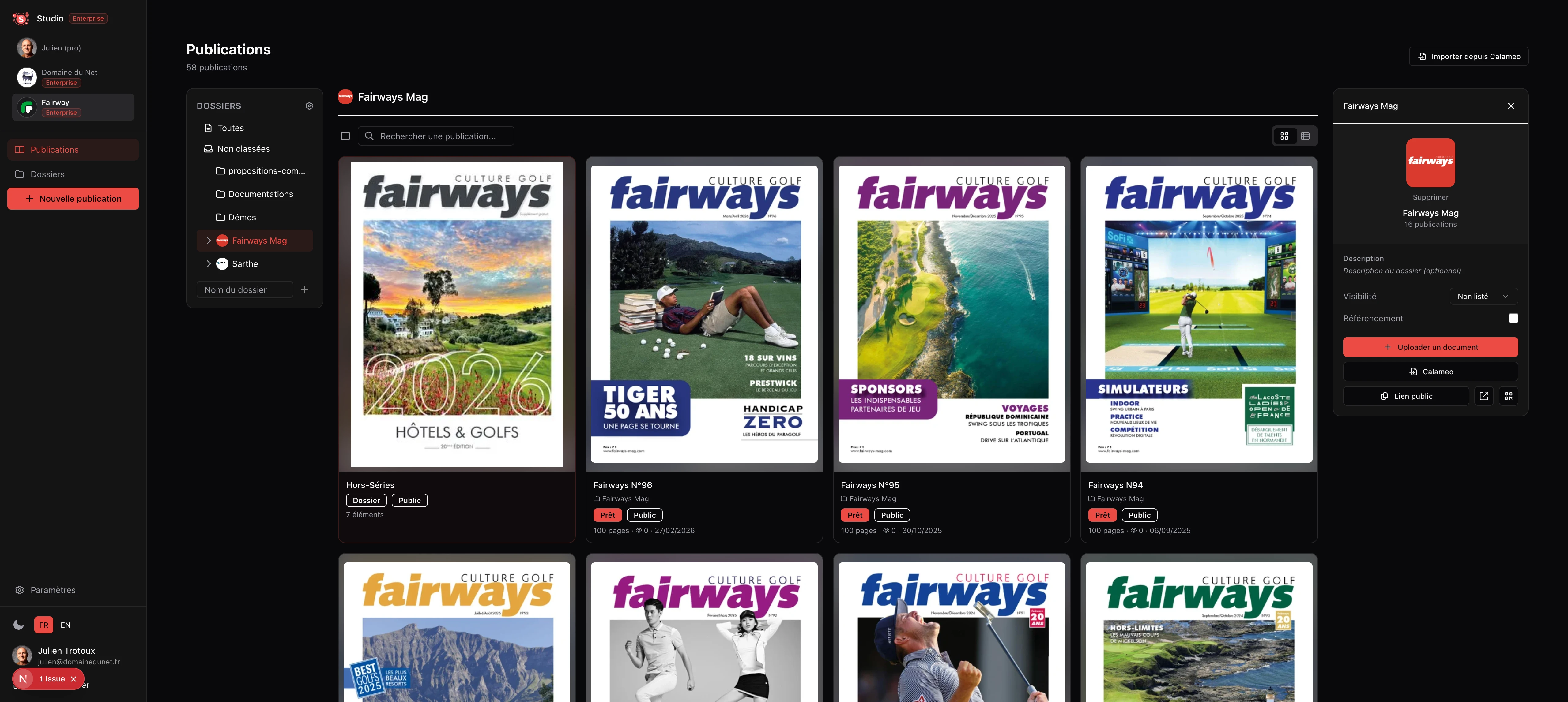 Gérez vos publications